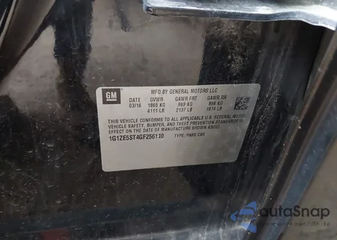 2016 Chevrolet Malibu 1Lt from USA, damaged, VIN 1G1ZE5ST4GF256140